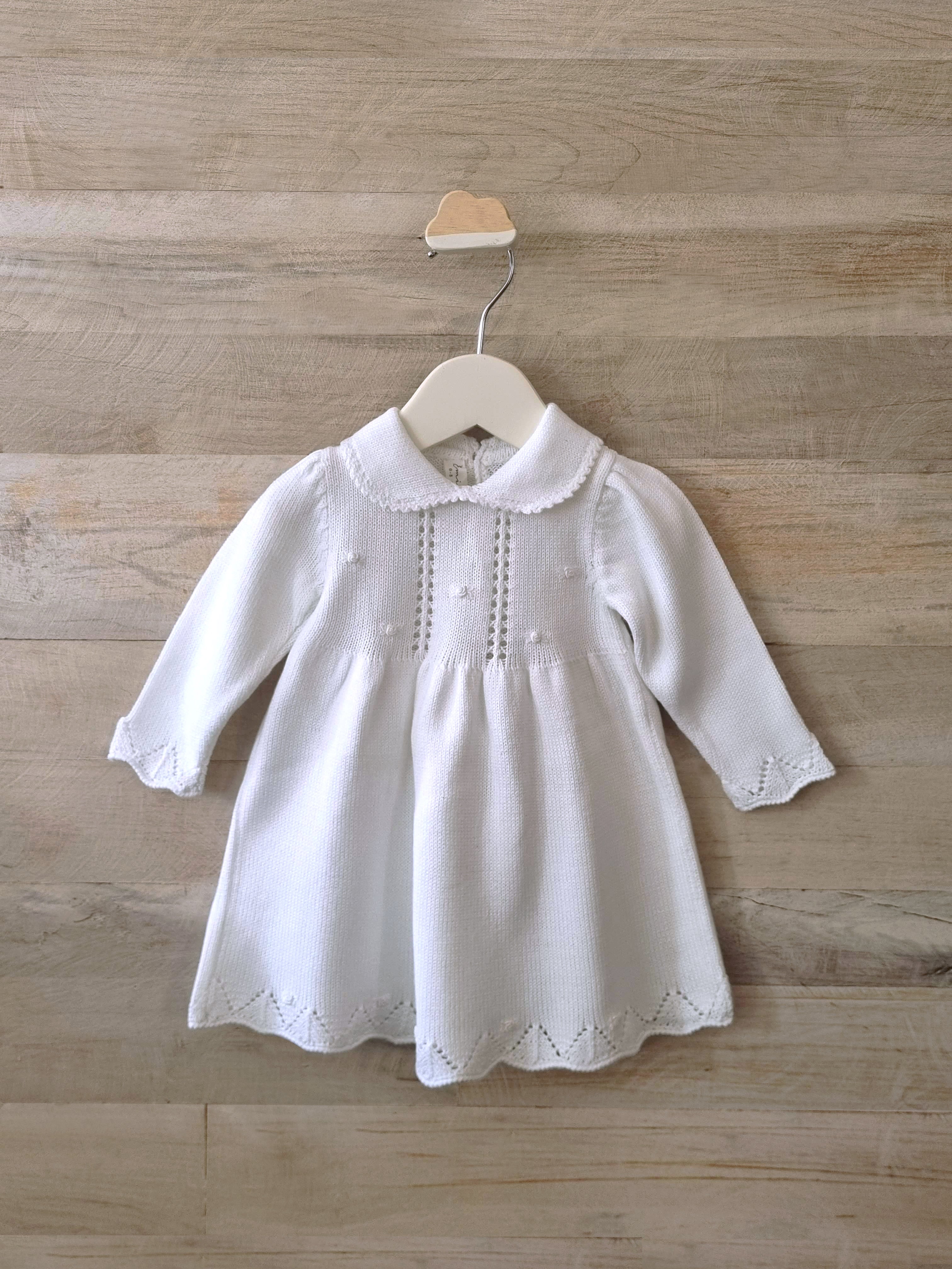 VESTIDO ALBA TEJIDO BLANCO