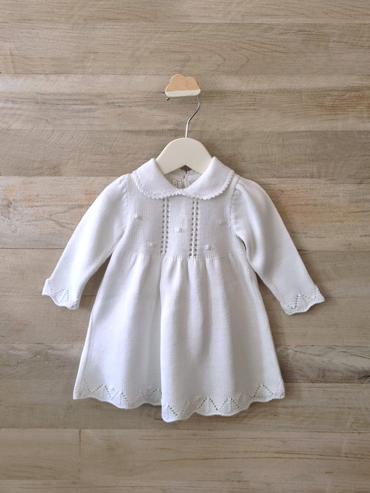 VESTIDO ALBA TEJIDO BLANCO
