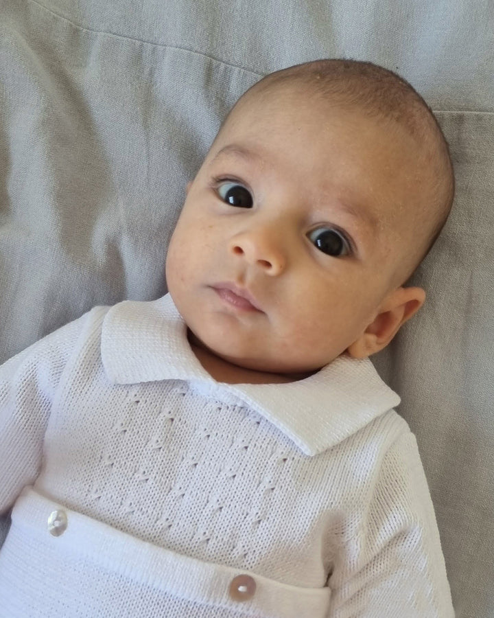 ENTERITO MATEO TEJIDO BLANCO