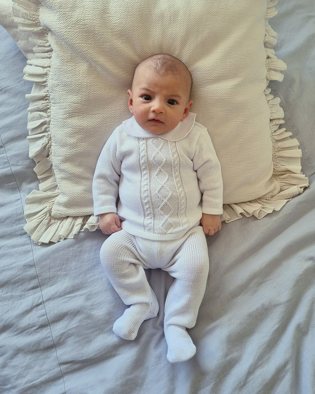 CONJUNTO ALPACA TEJIDO TRENZA