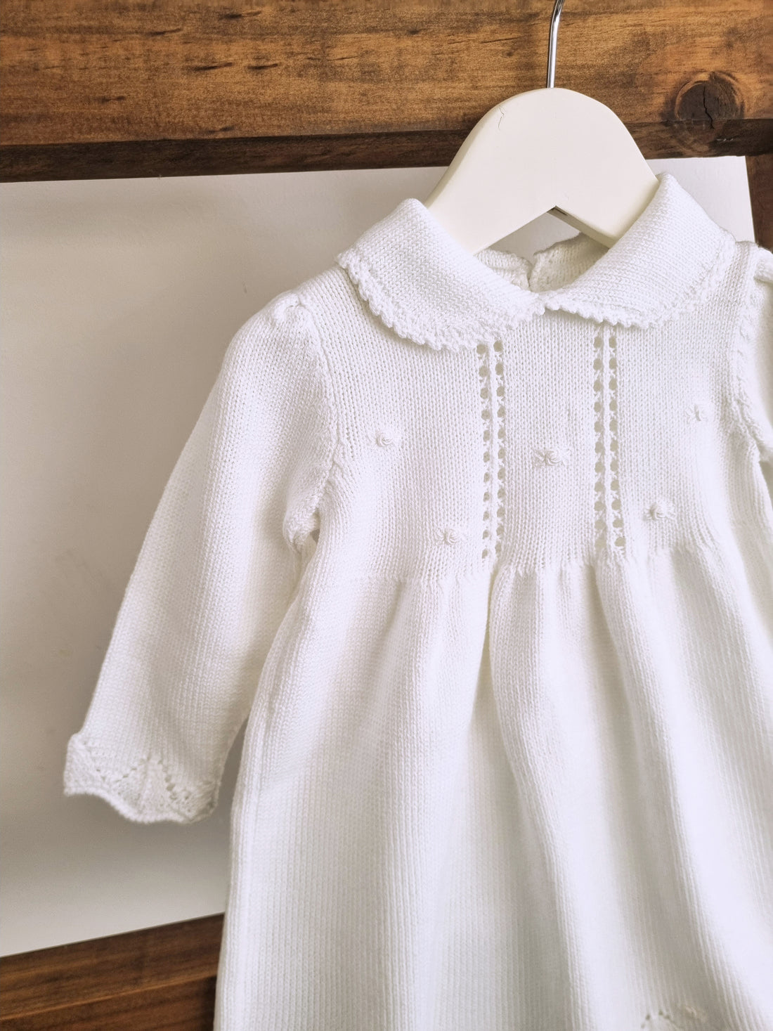 VESTIDO ALBA TEJIDO BLANCO