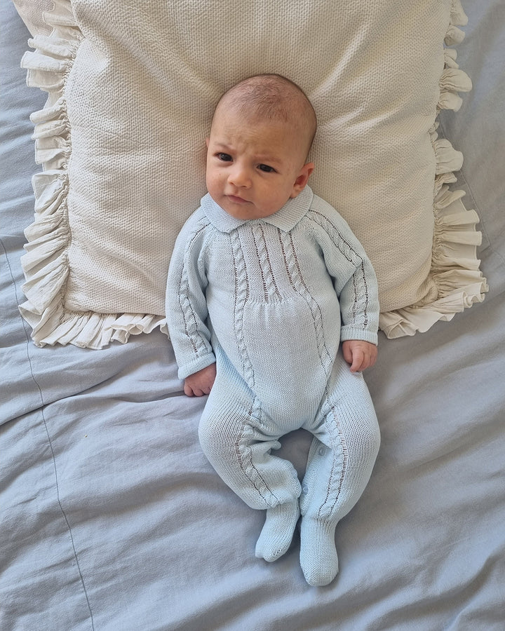 ENTERITO CLEMENTE TEJIDO CELESTE