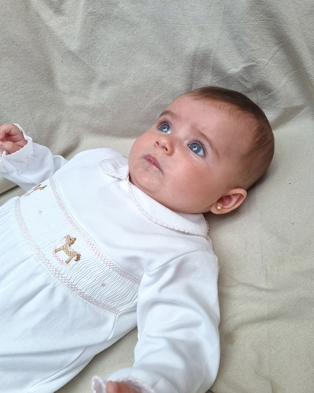 ENTERITO CABALLITO BORDADO ROSA