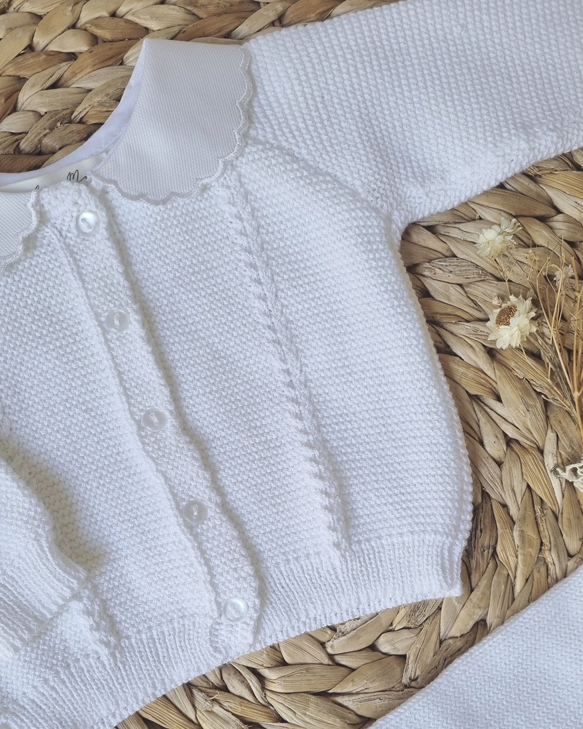 CONJUNTO MÍA TEJIDO BLANCO