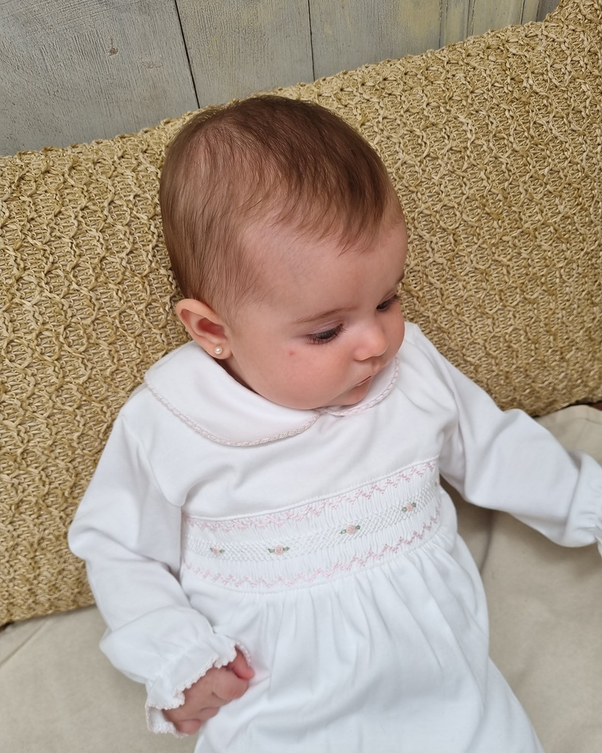 ENTERITO LACITO BORDADO BLANCO