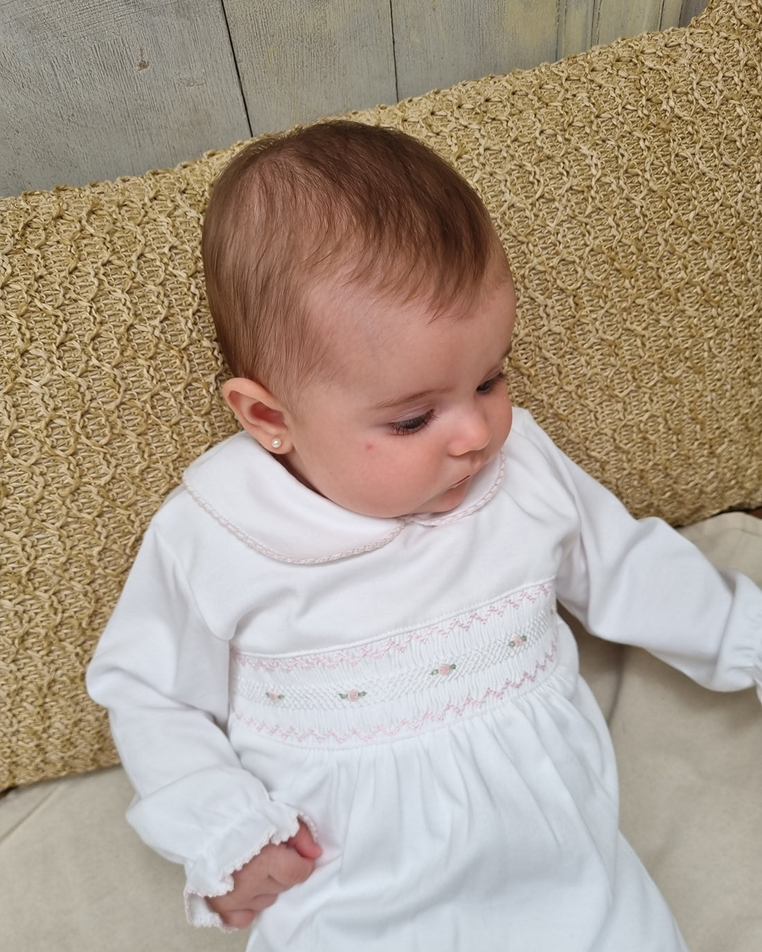 ENTERITO LACITO BORDADO BLANCO