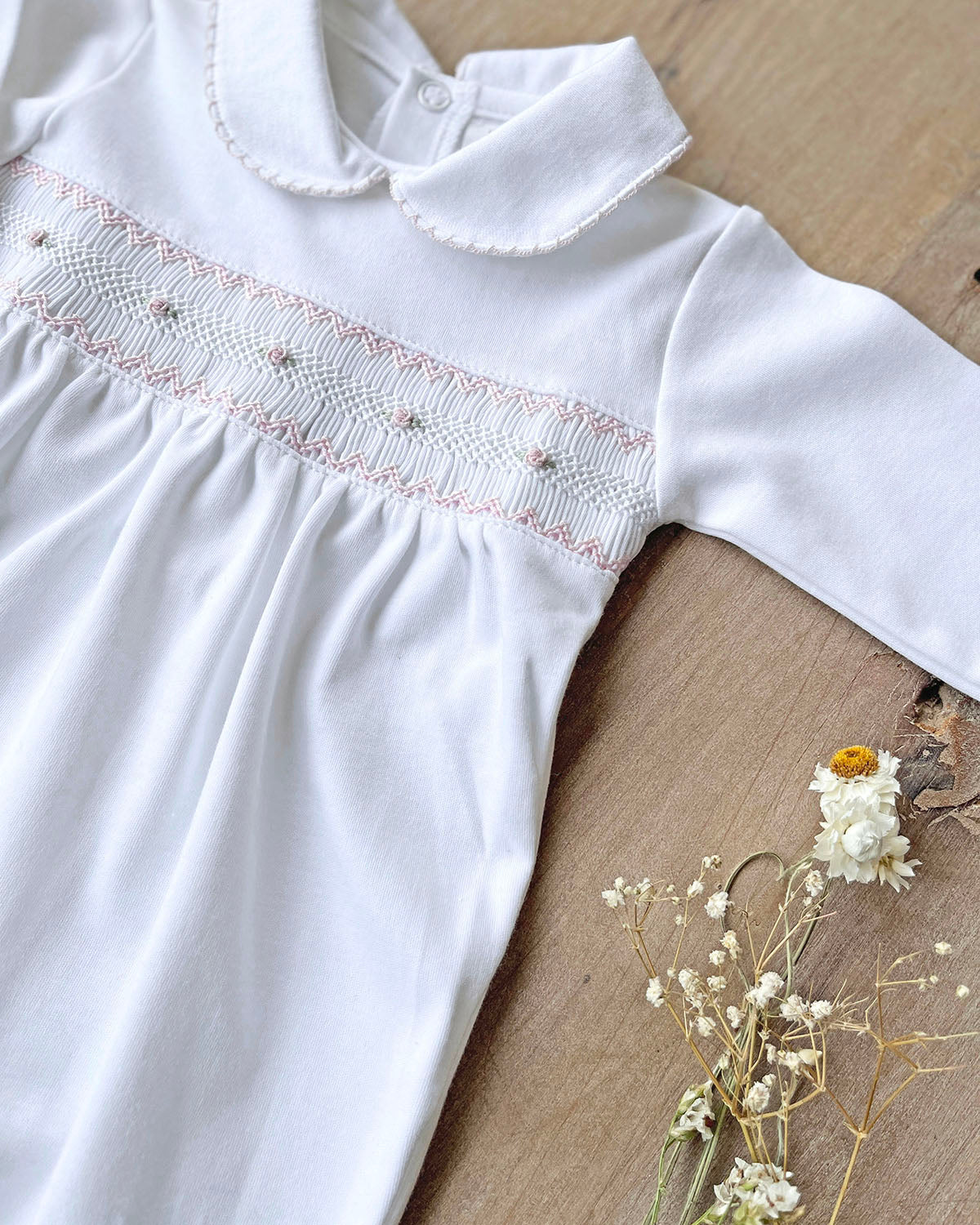 ENTERITO LACITO BORDADO BLANCO