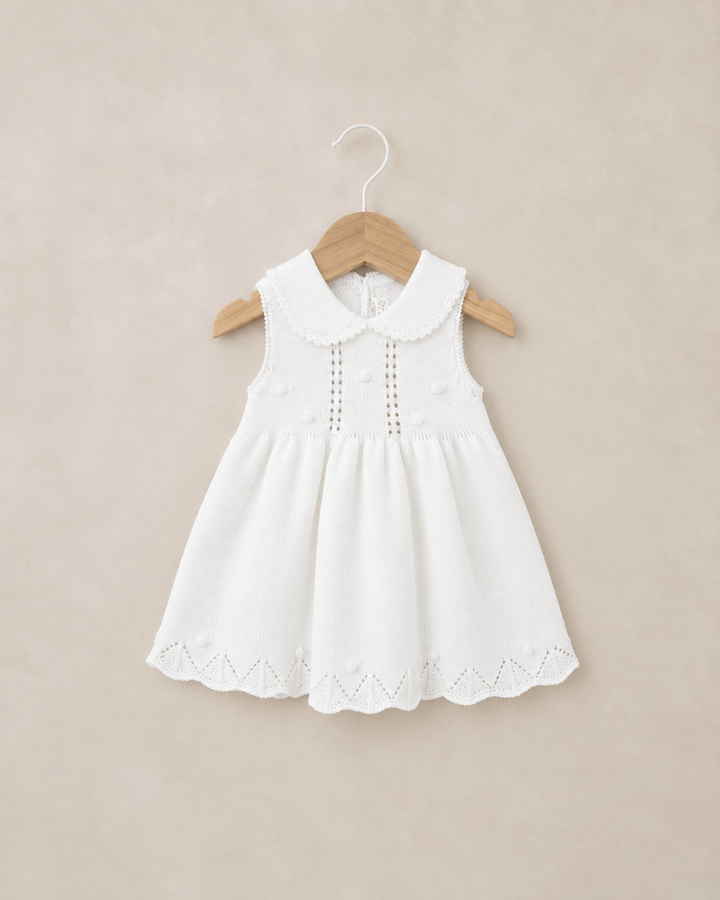VESTIDO SOFÍA TEJIDO BLANCO